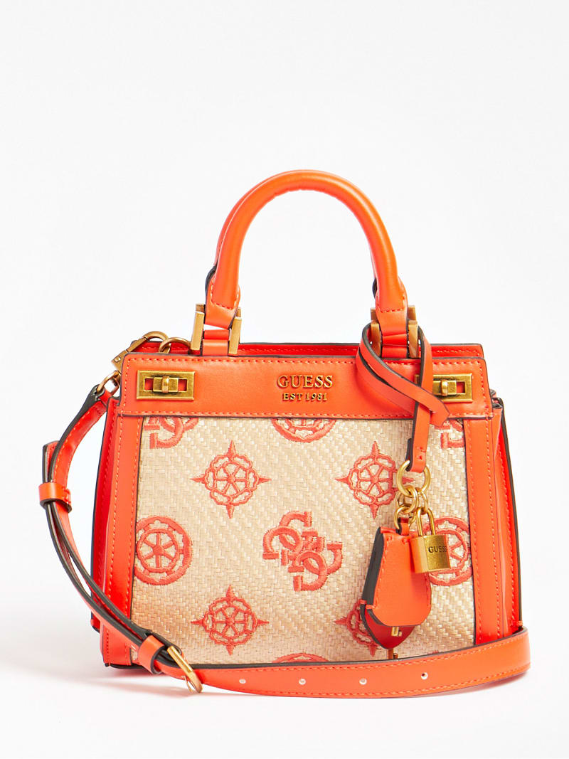 Logo love debossed 4g peony shoulder bag 2025