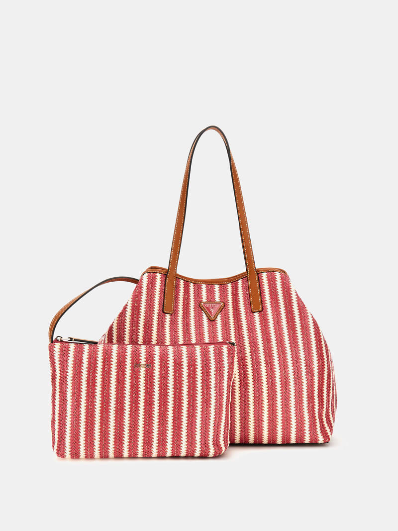 GUESS Vikky raffia shopper Women