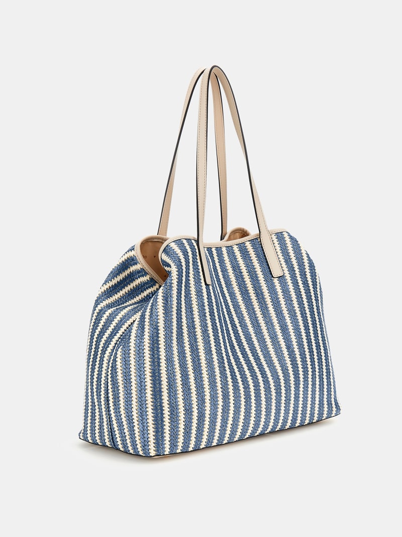 GUESS Vikky raffia shopper