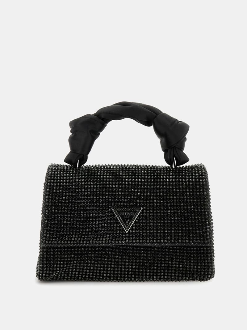 Lua rhinestone detailed mini handbag