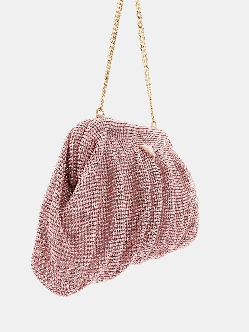 Zalina taş kaplama clutch çanta Kadın | GUESS® Geçmiş Koleksiyonlar