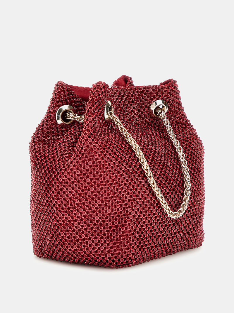 Zalina taşlı mini kova çanta Kadın | GUESS® Geçmiş Koleksiyonlar