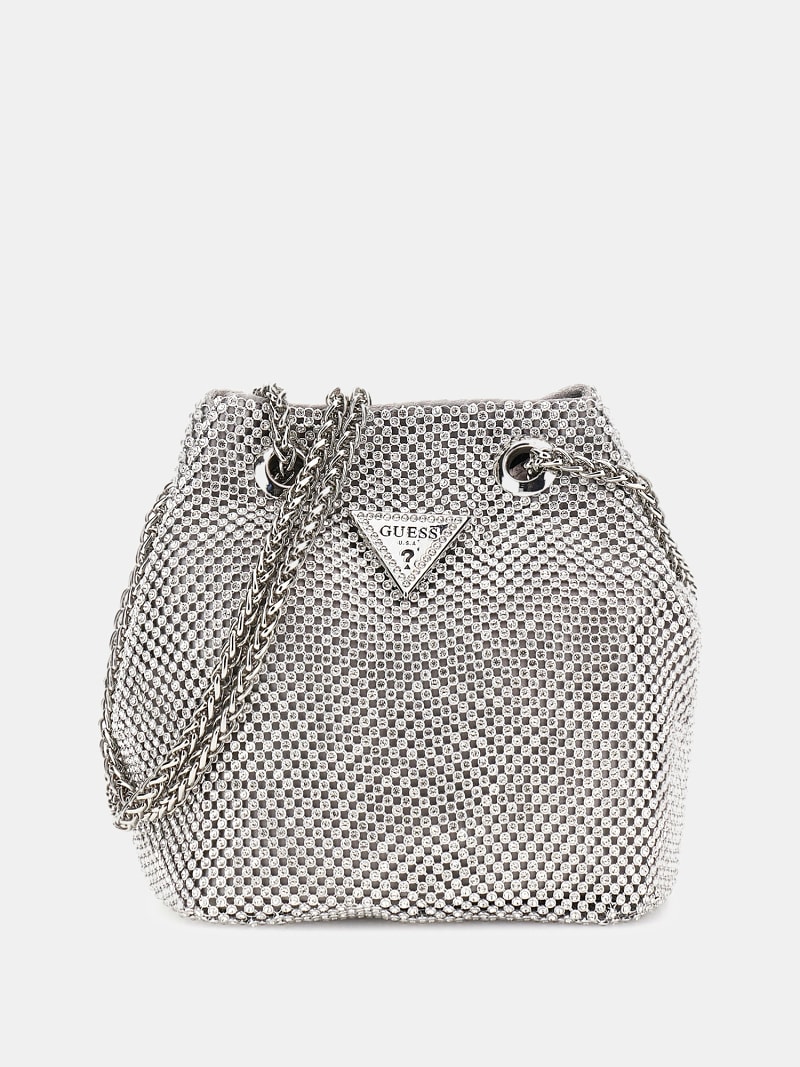 Mini τσάντα πουγκί Lua με στρας