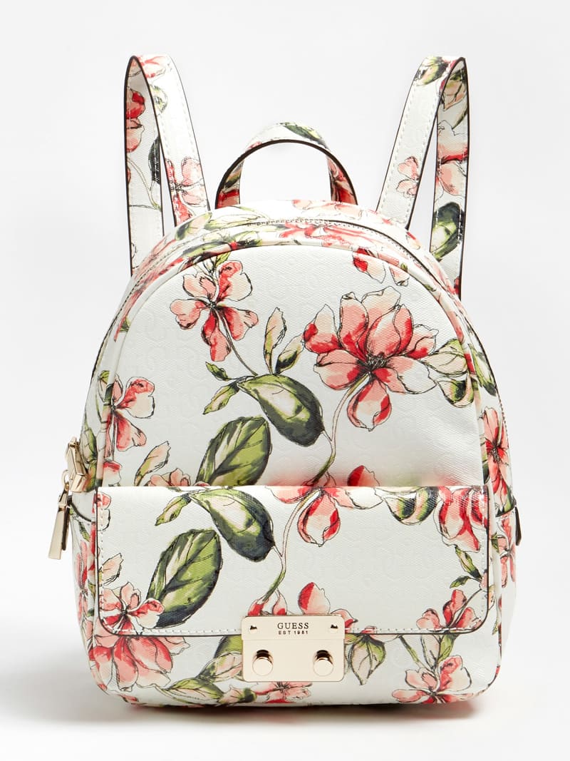 guess backpack with flowers