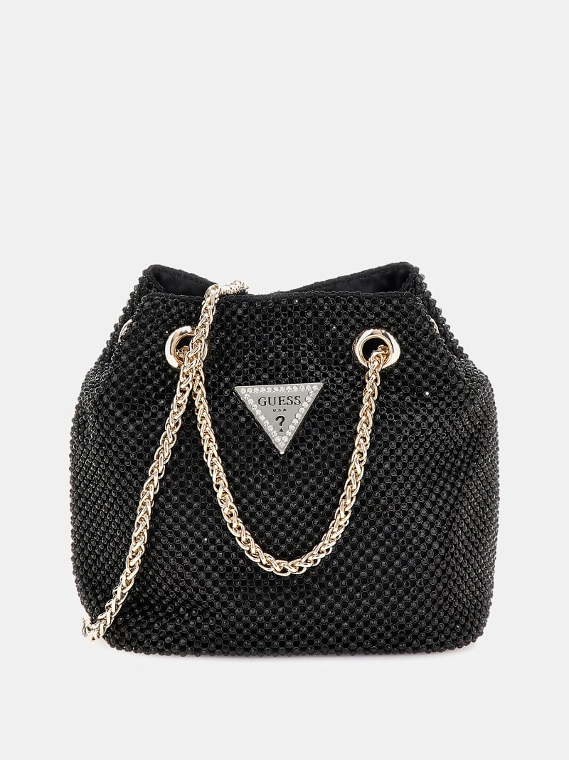 Mini-Beuteltasche Sofia Strass