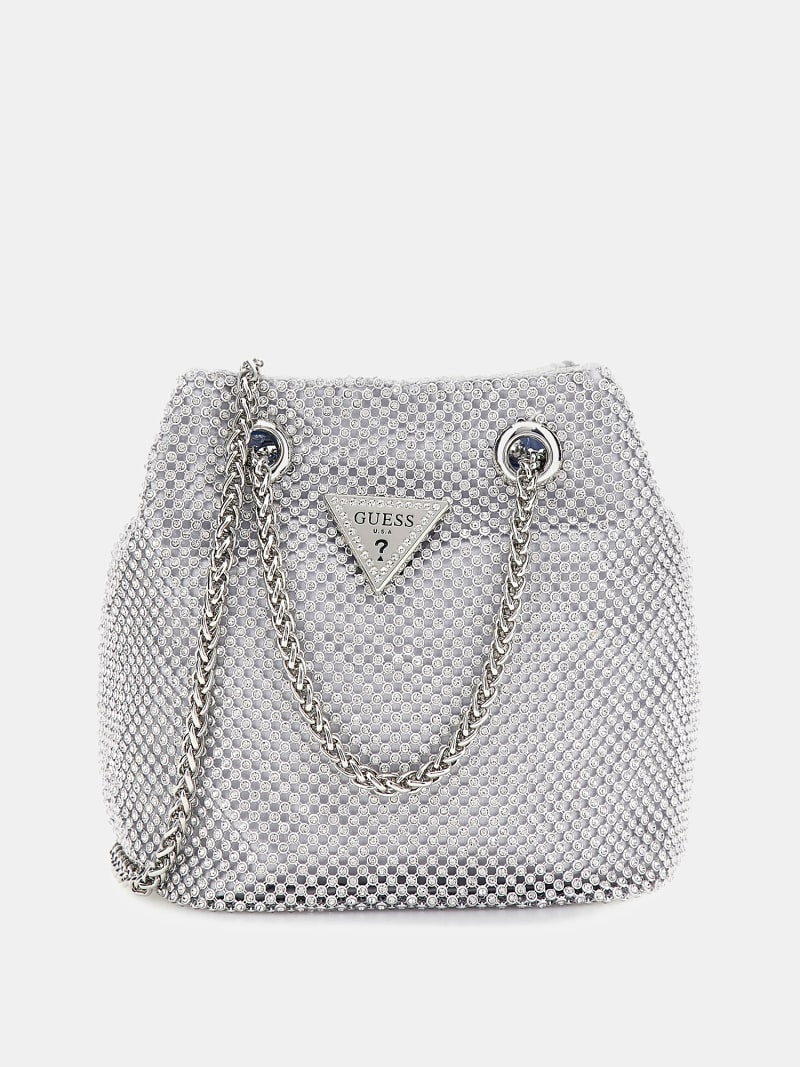 Mini sac seau Sofia strass