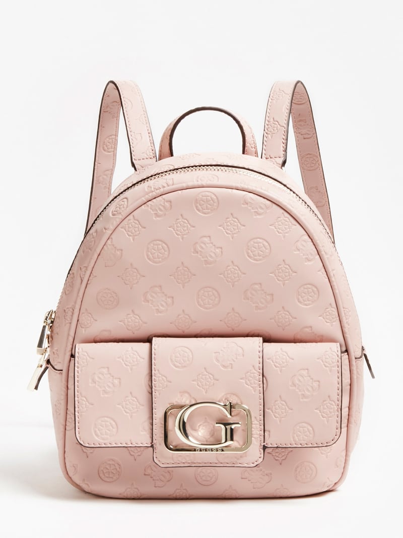emilia embossed logo mini backpack