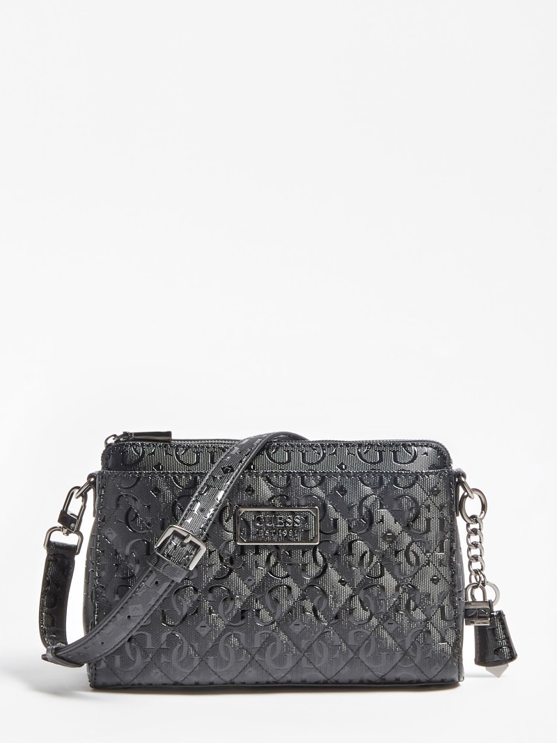 black crossbody bag guess