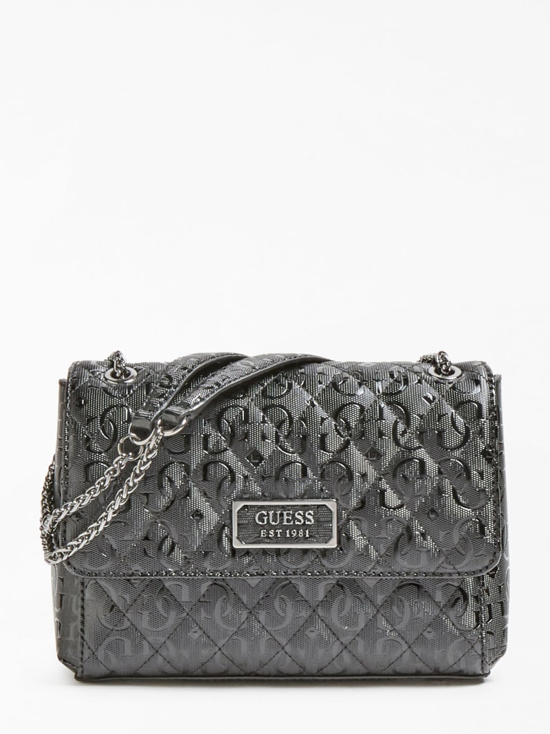 black crossbody bag guess