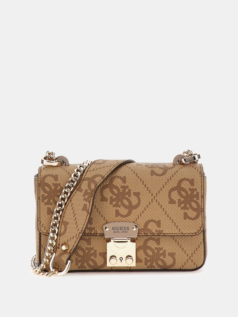 GUESS® Mini-Umhängetasche Eliette 4G-Logo Damen