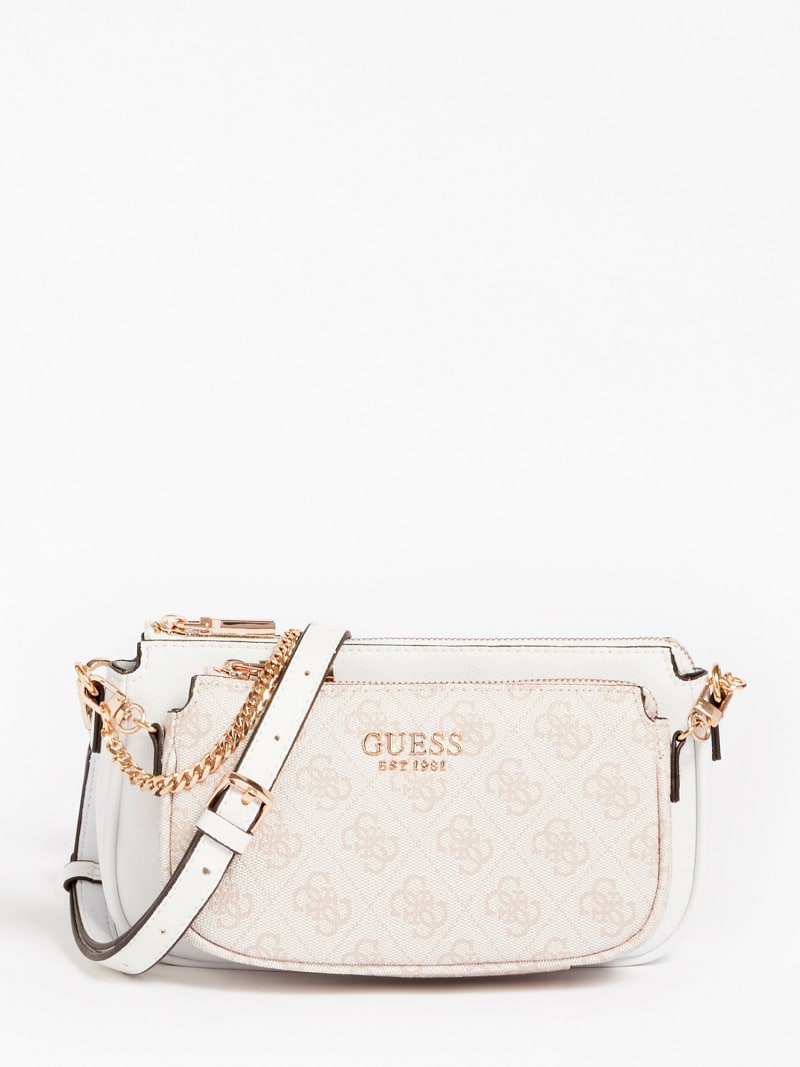 MIKA 4G LOGO CROSSBODY BAG | Guess