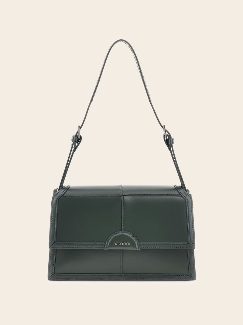 GUESS Bolso al hombro Isa de piel autentica Mujer