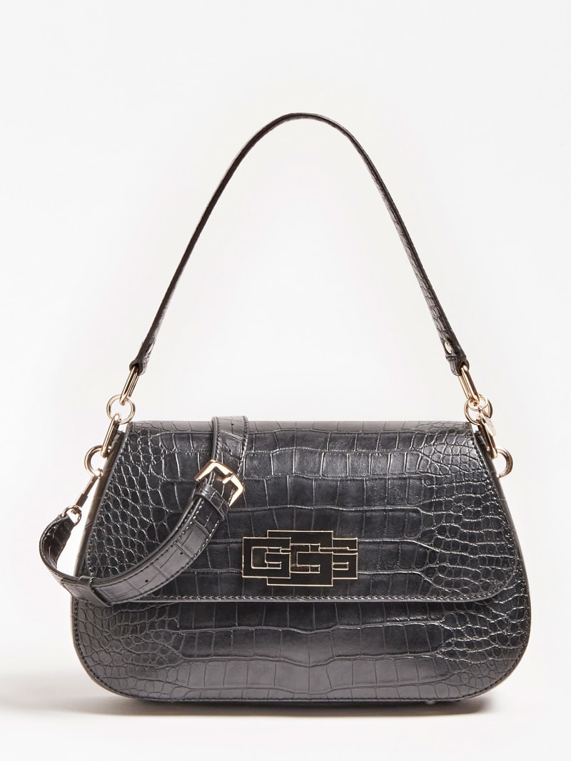 Guess croc effect shoulder bag Clearance