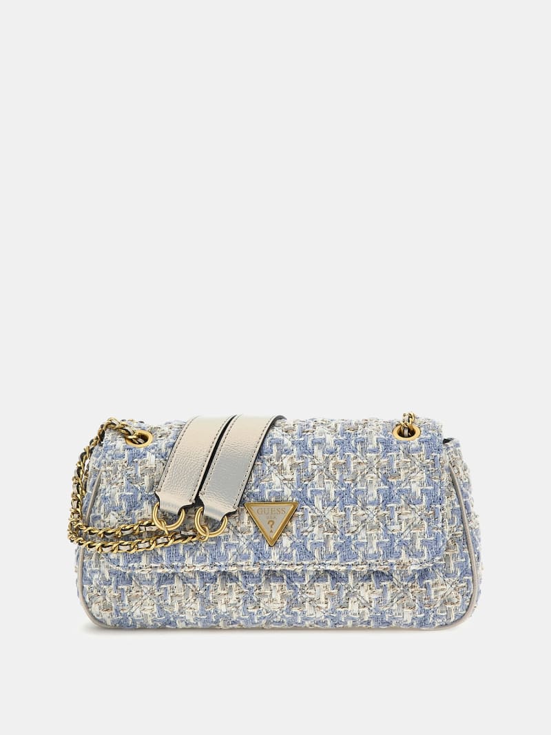 GUESS® Giully tweed crossbody bag