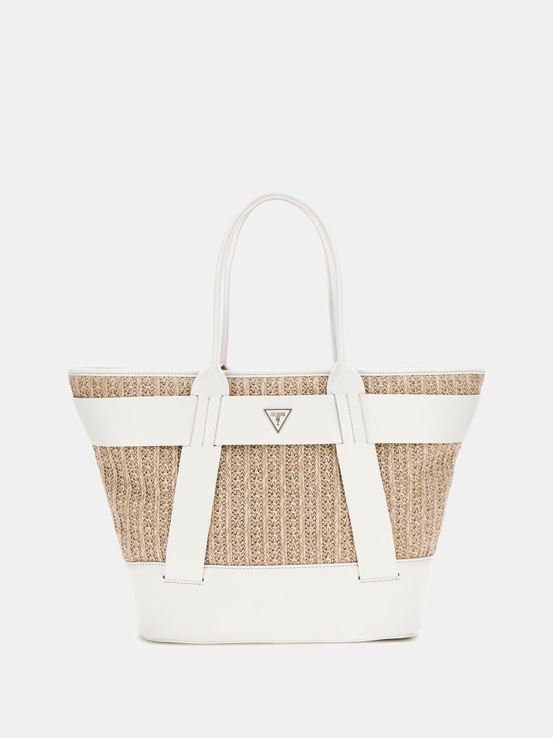 Raffia shopper bag outlet