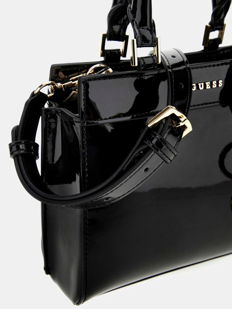 Guess patent leather handbags clearance