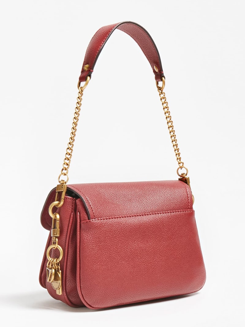 red over the shoulder bag