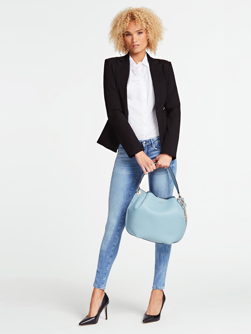 guess digital bucket bag