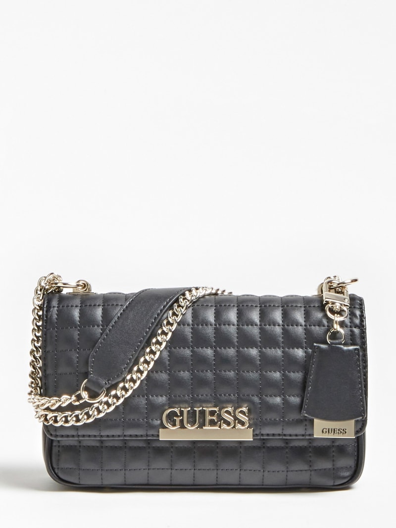 Torebka guess pikowana czarna clearance