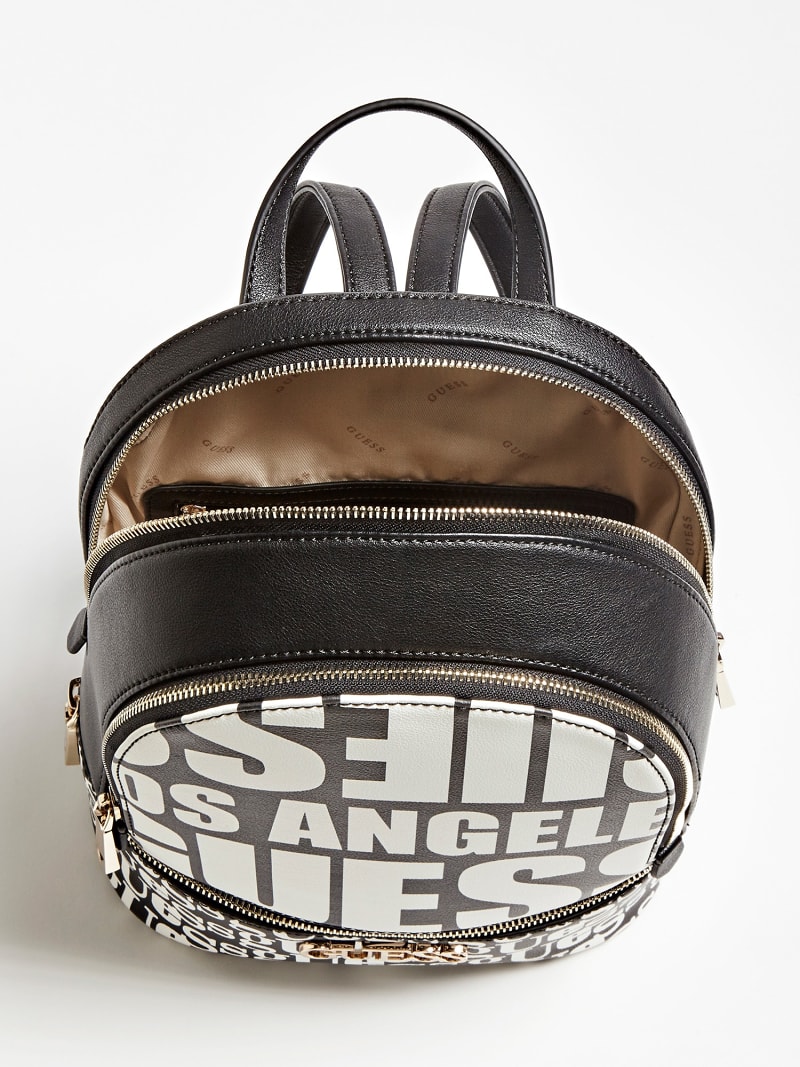 skye logo print backpack