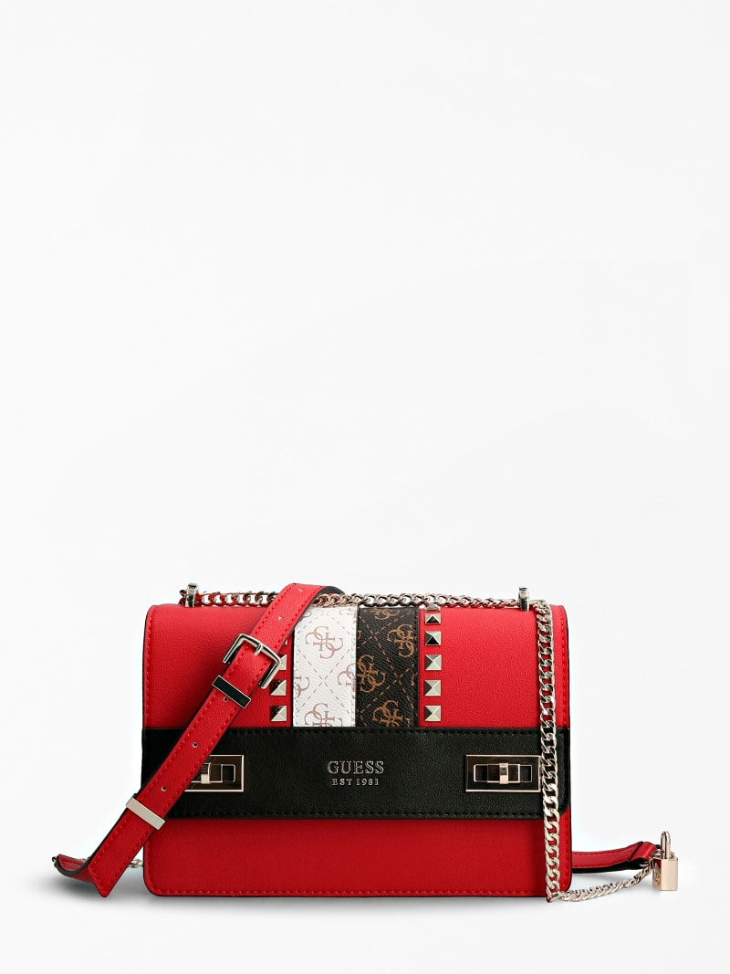 guess red crossbody bag