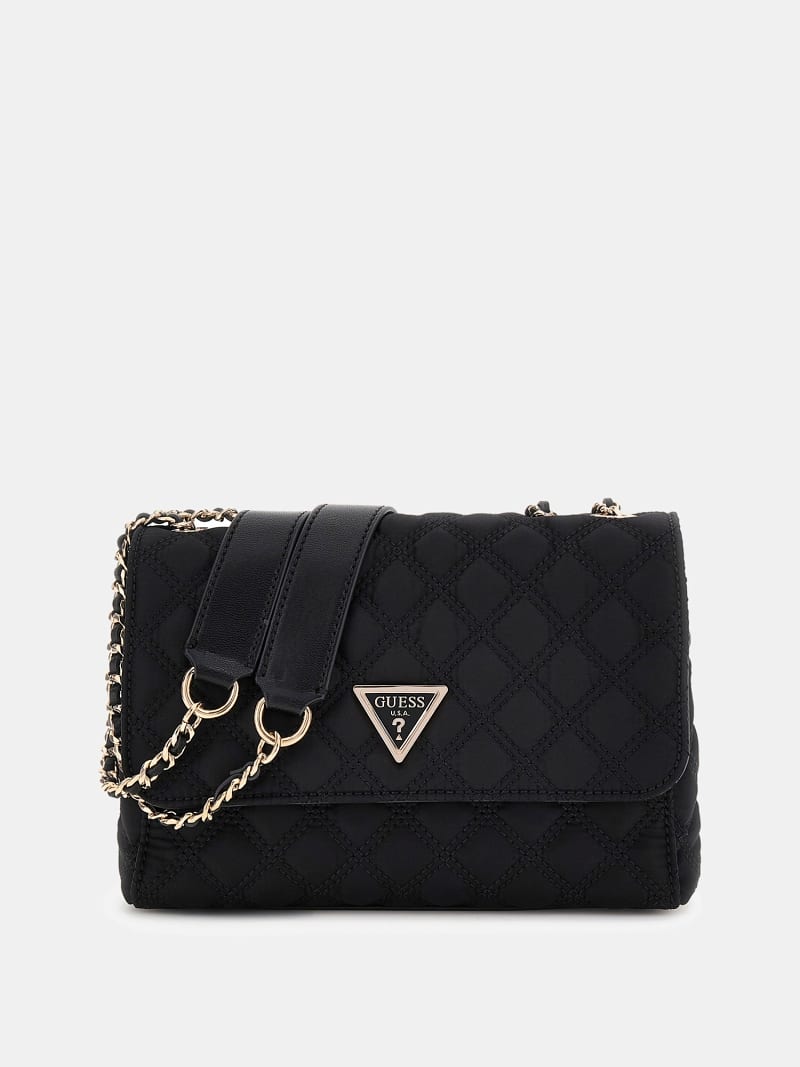 Leren kleine schoudertas met monogramlogo-embleem Calvin Klein® | LV04F3263GUB1