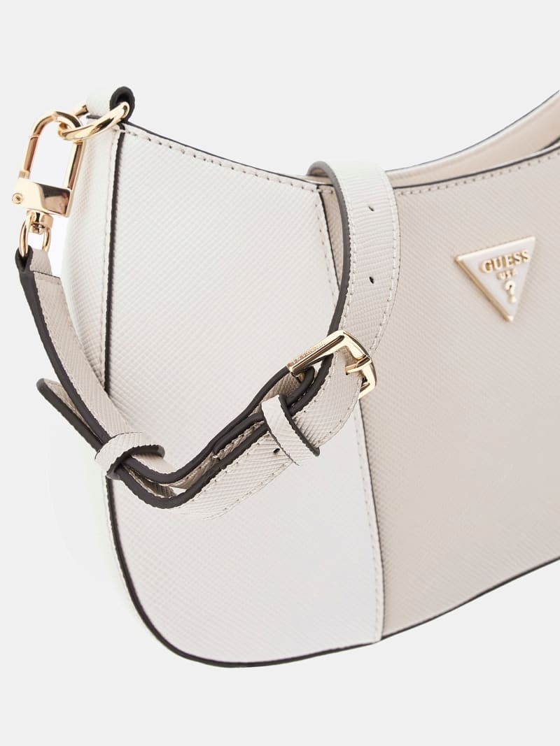GUESS® Noelle Saffiano omuz çantası Kadın