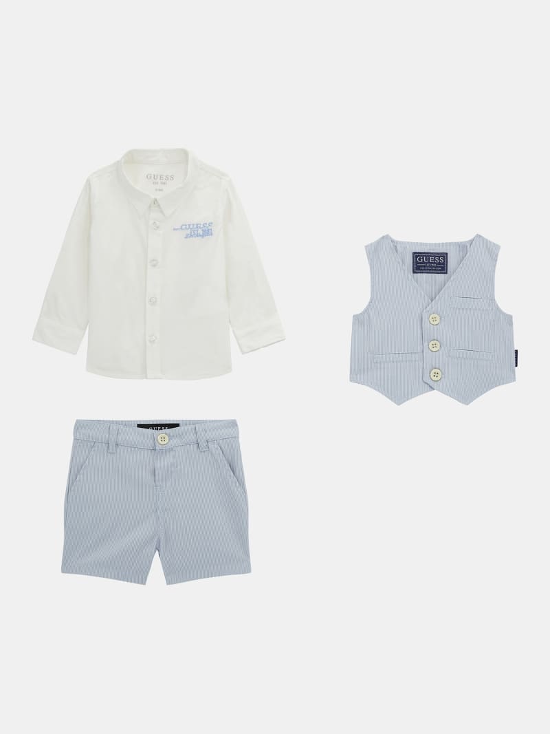 Vest, shirt and pant set