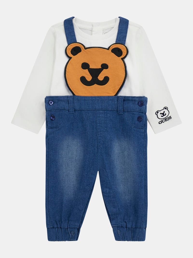 Set T Shirt und Jeans Strampler