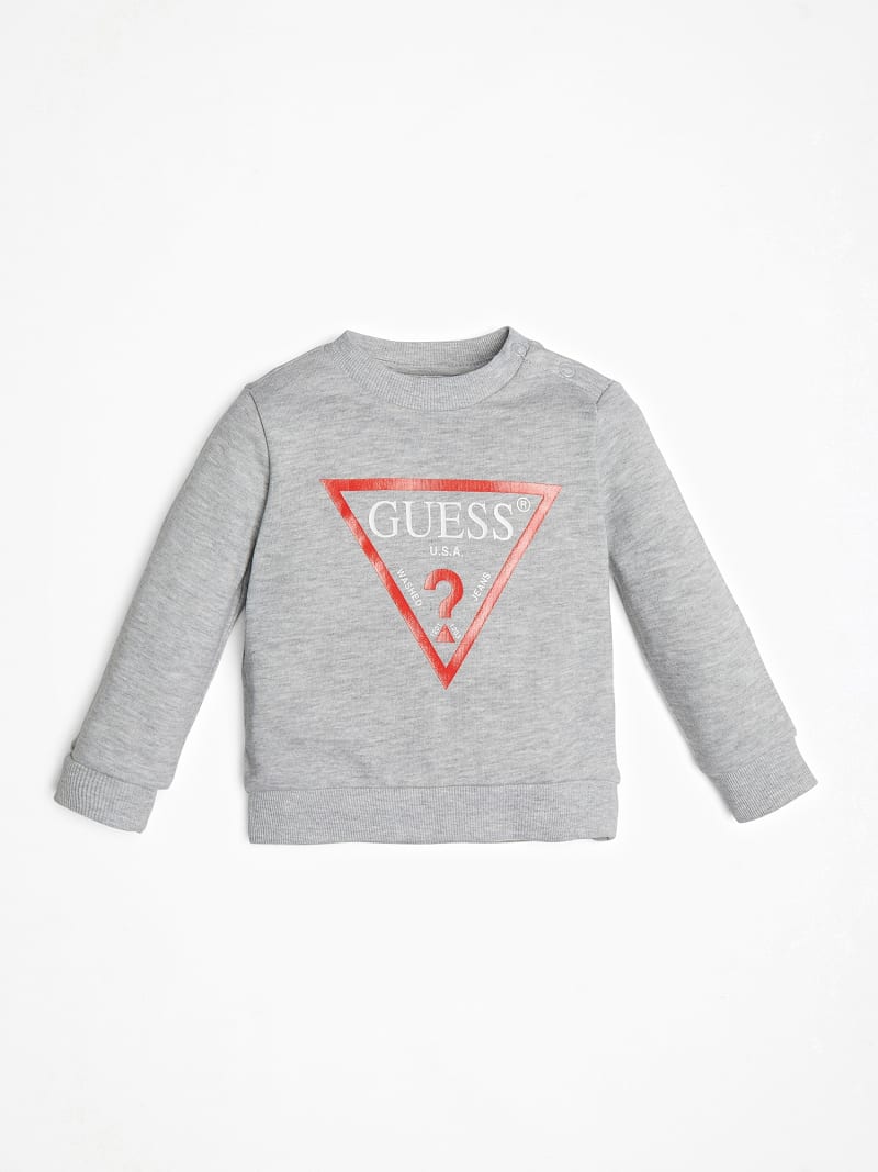 guess triangle logo sweatshirt