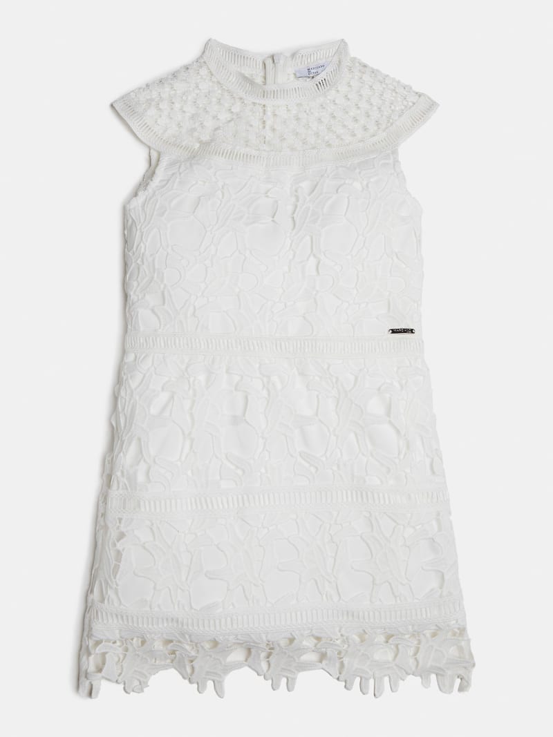 guess white lace dress