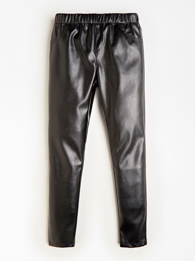 faux leather jeggings