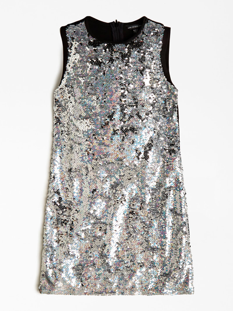 reversible sequin dress
