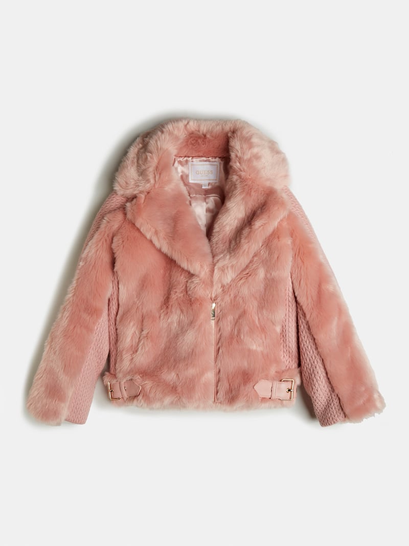 guess faux fur jacket