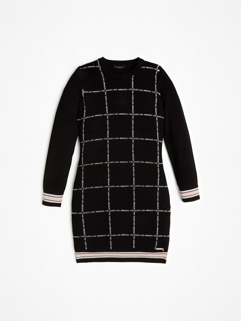 Guess jewel printed belted dress shop