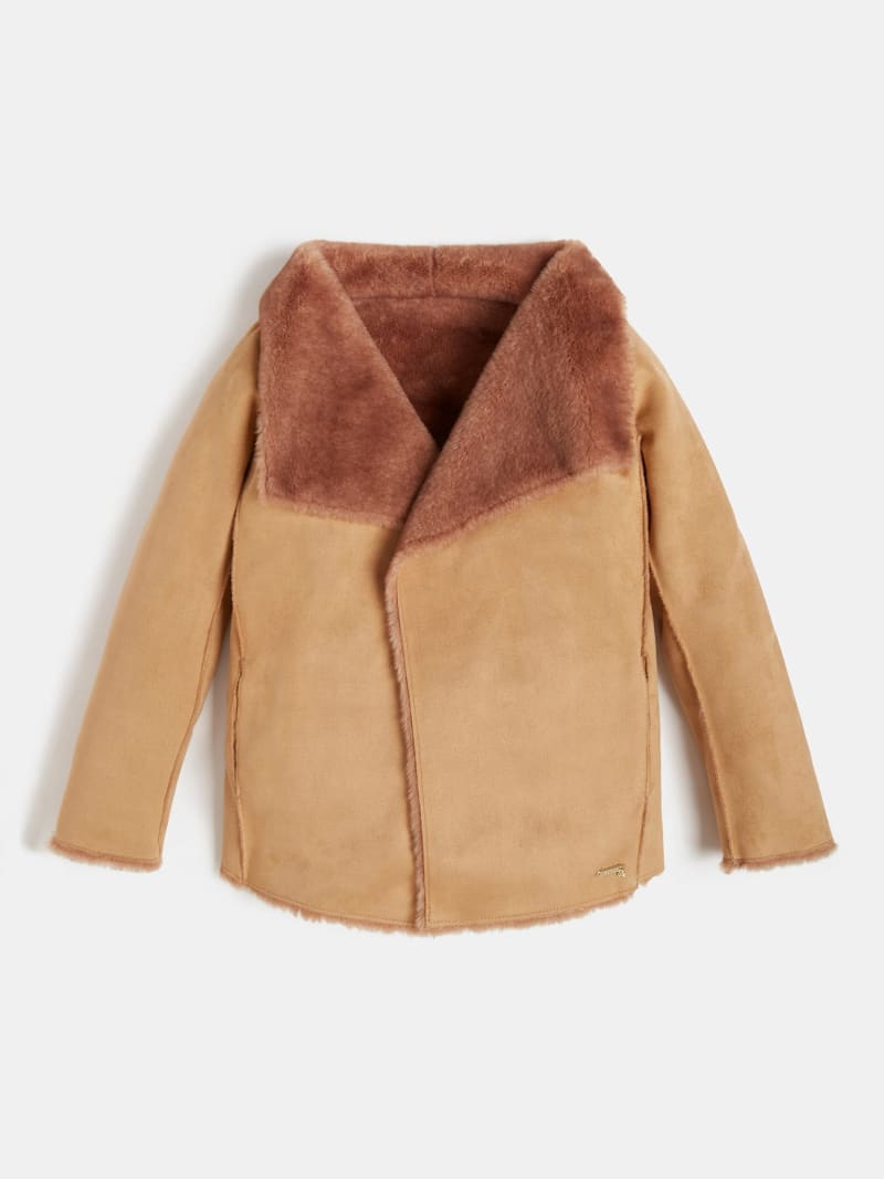 Guess reversible jacket with faux fur Clearance