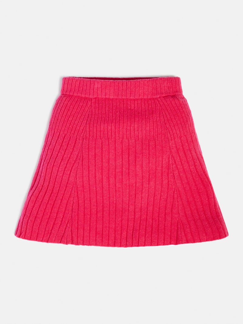 Pleated sweater skirt