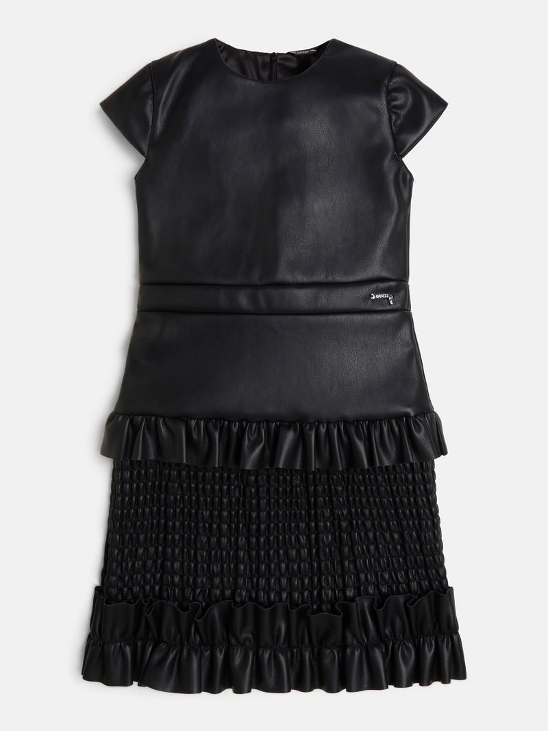 Guess black 2025 leather dress