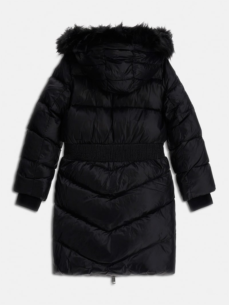 GUESS Faux fur hoodie long puffer