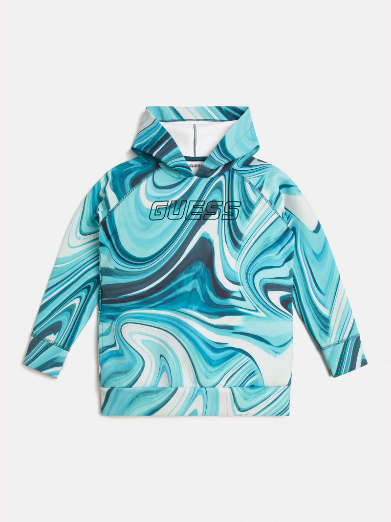 Guess multicolor hoodie hotsell