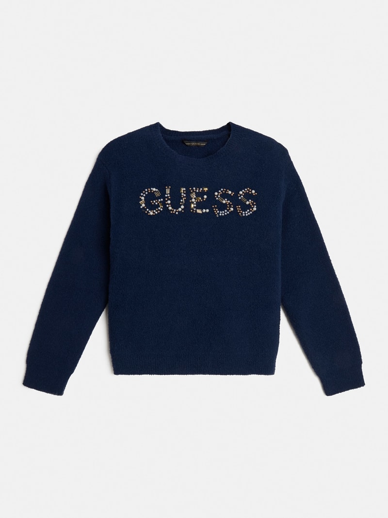 Guess blue sweater discount