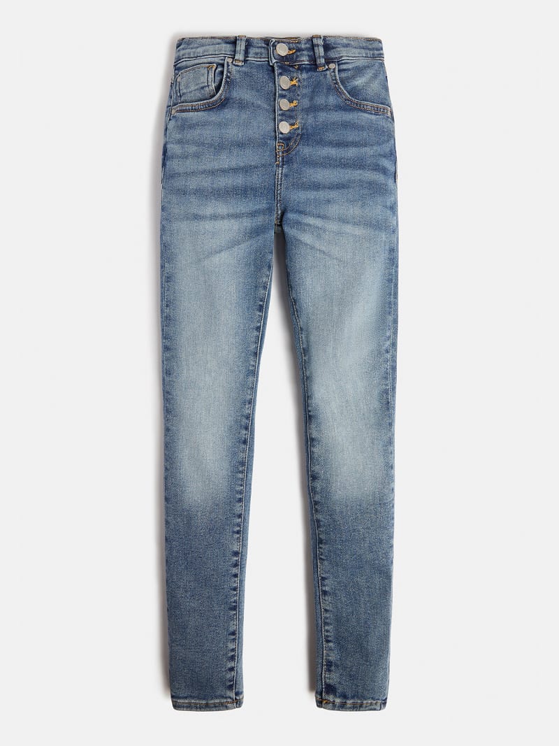 Guess button fly jeans deals