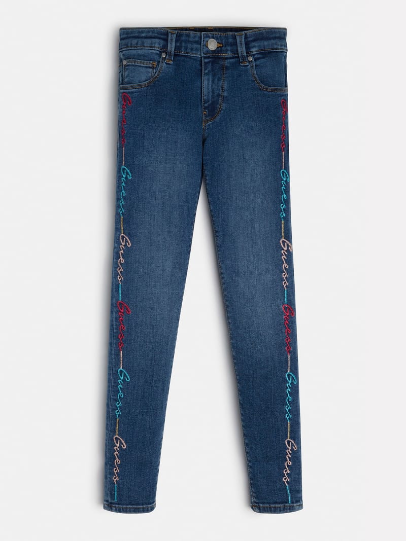 Guess logo jeans on sale