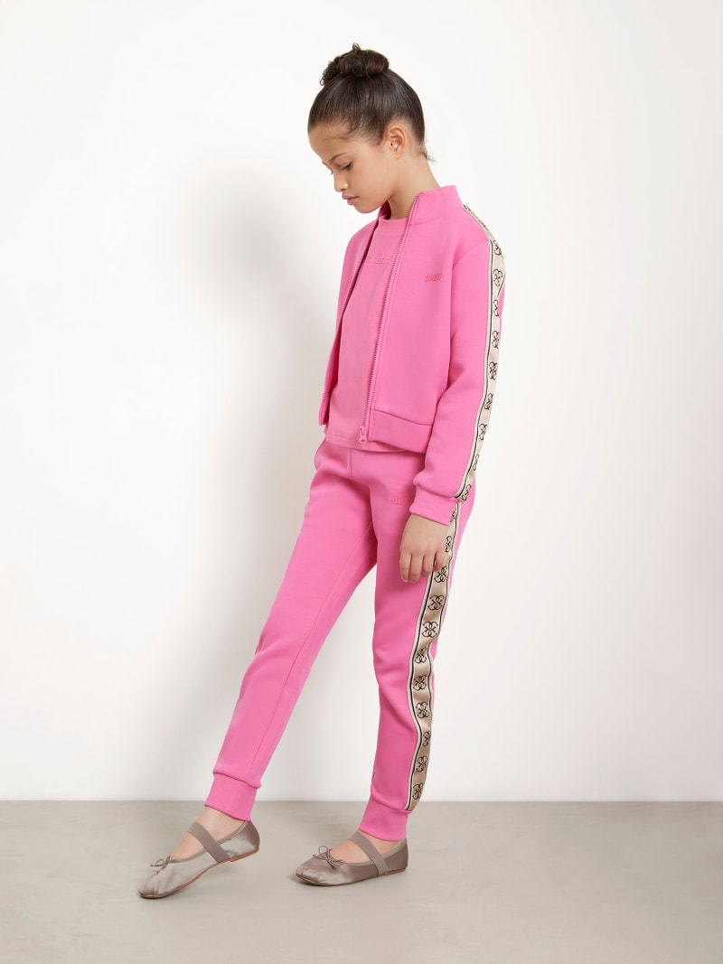 GUESS Kids Pantaloni tuta con banda logata 4G Bambina