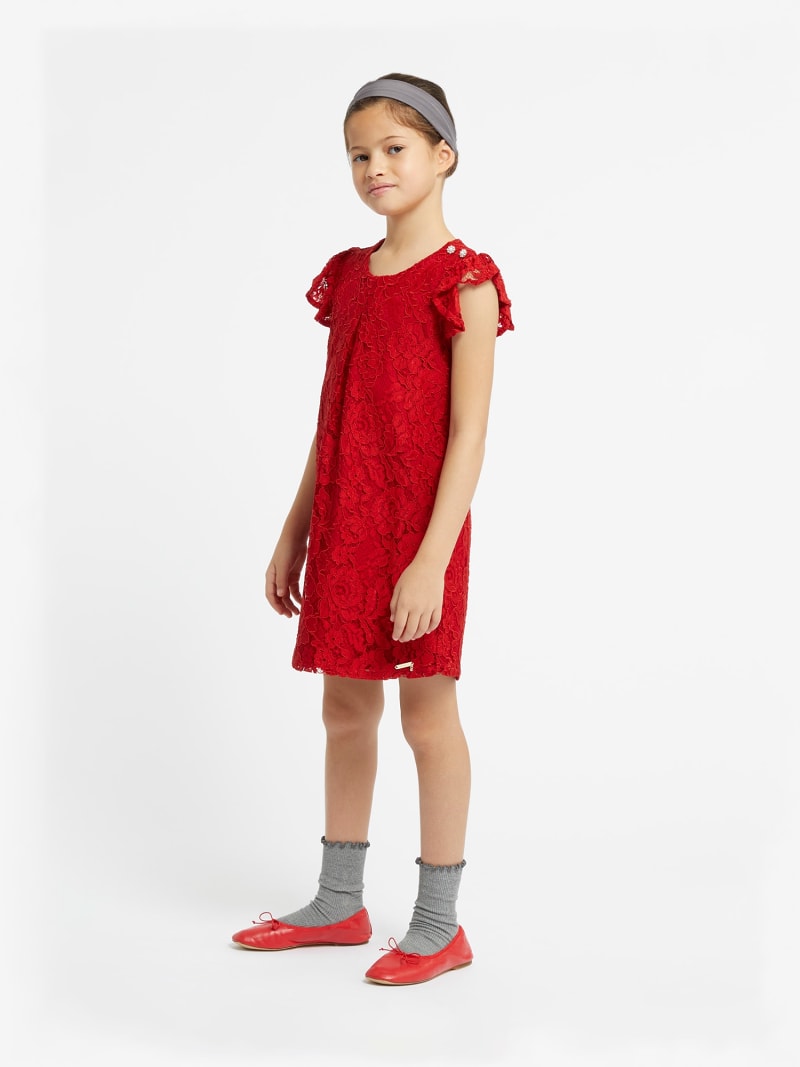 Guess lace fit and flare dress store