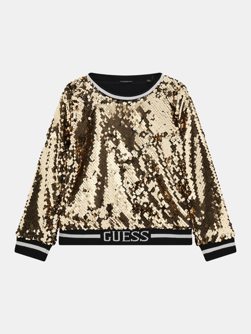 Sweatshirt with sequins shop
