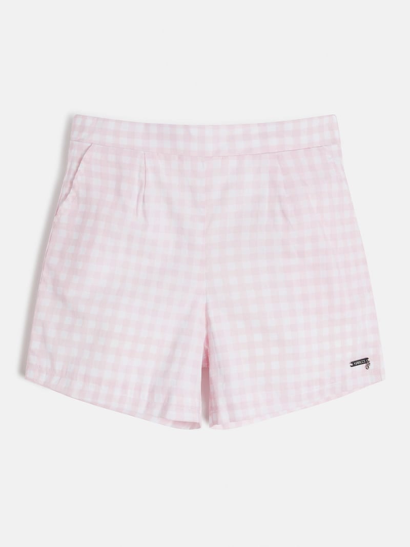 Gingham checked shorts