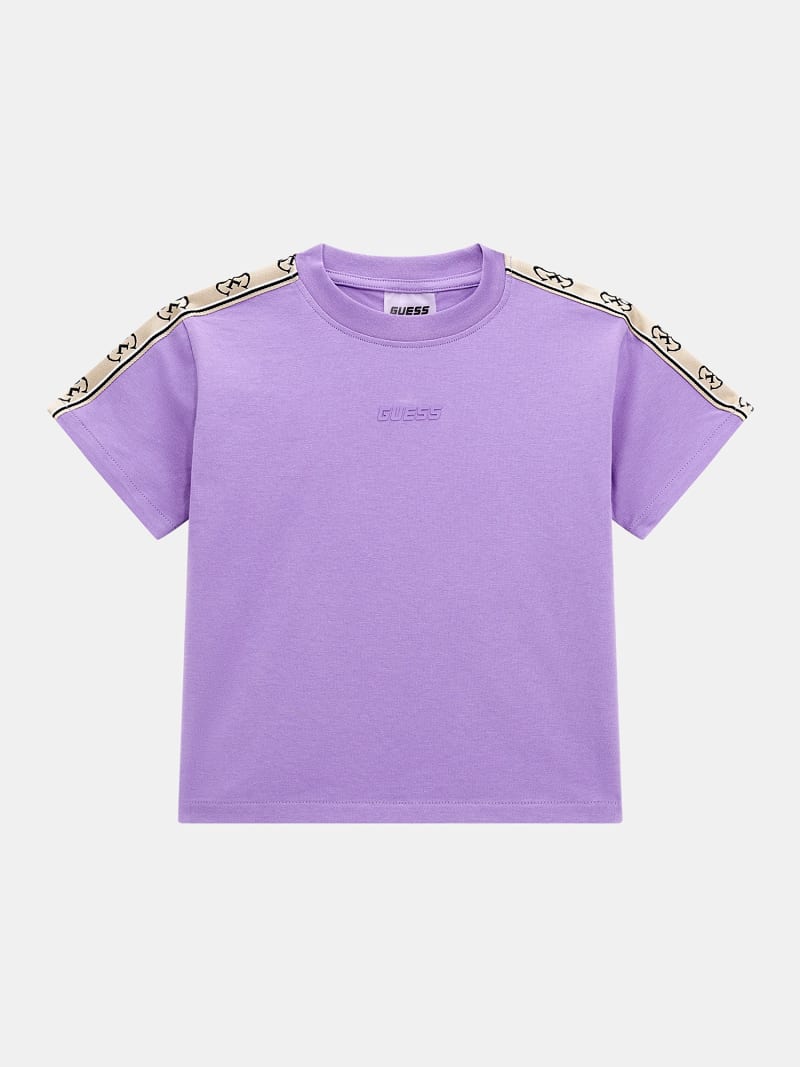 Cropped T-Shirt mit Frontlogo