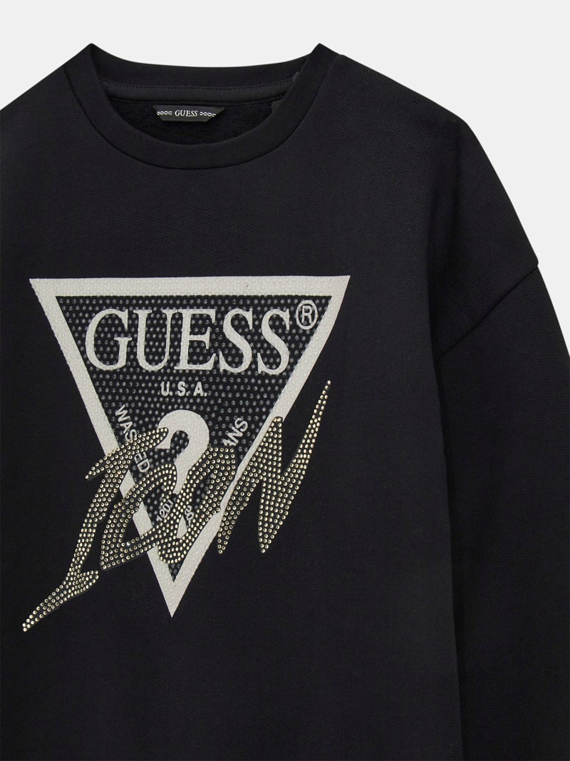 GUESS Kids Icon triangle logo sweatshirt Girls