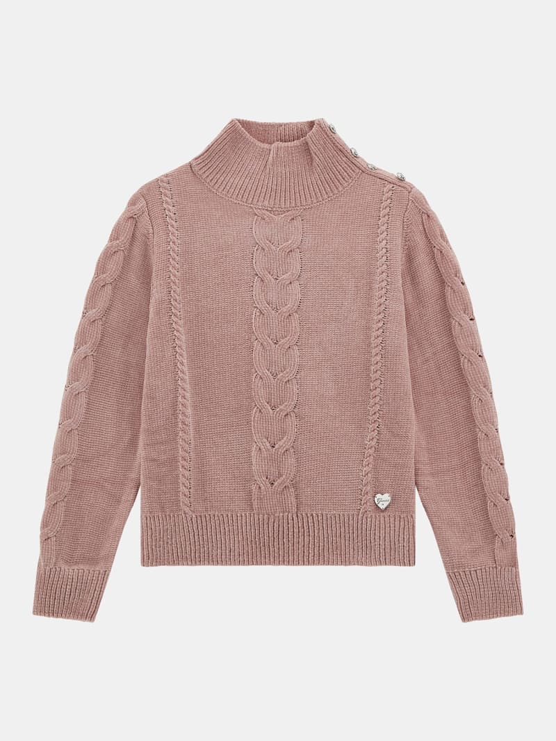 Chenille heart sweater shop